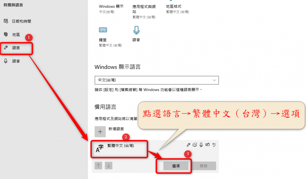 因應最近微軟更新後導致倉頡輸入法異常處理方法